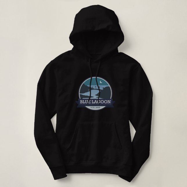 Blue Lagoon  Iceland Long   Hoodie (Design Front)