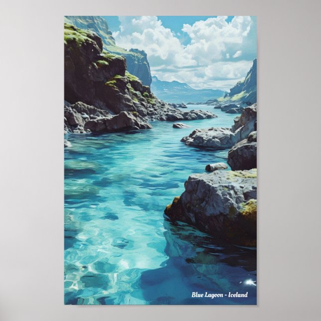 Blue Lagoon Iceland Travel  Poster (Front)