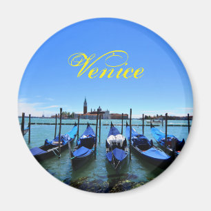 Blue lagoon in Venice, Italy Magnet