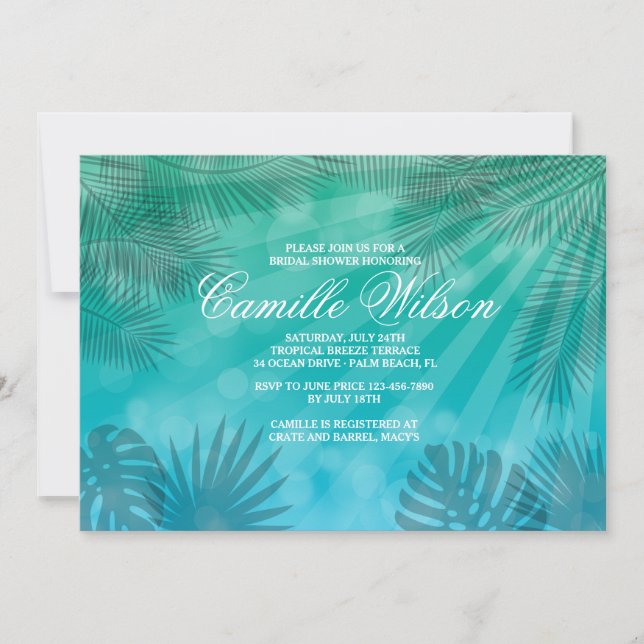 Blue Lagoon Invitation (Front)