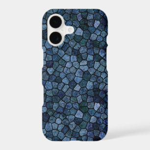 Blue Lagoon Midnight Cobbled Patchwork Terrazo Pat