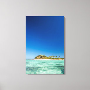 Blue Lagoon Seascape, Fiji Canvas Print