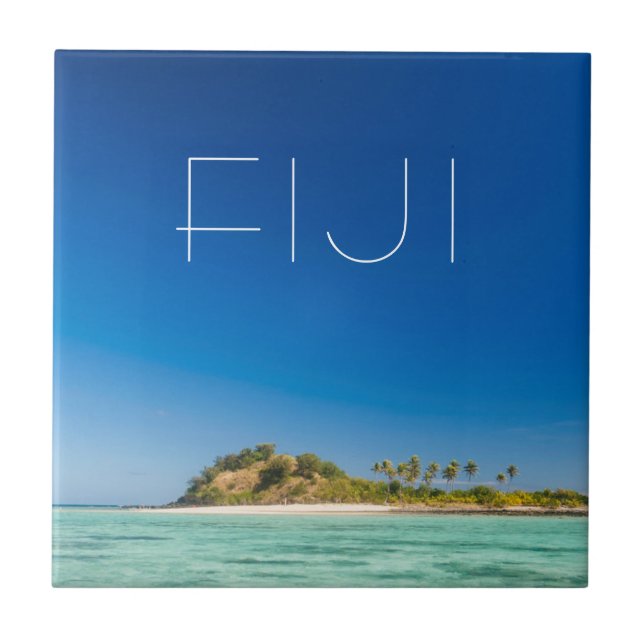 Blue Lagoon Seascape, Fiji Tile (Front)