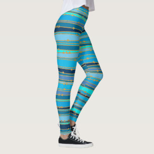 Blue Lagoon Zen   Custom Workout Leggings