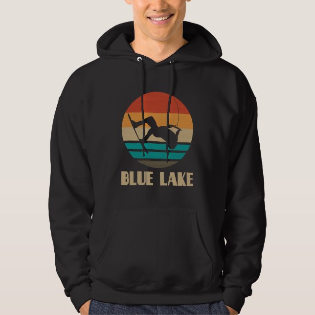 Blue Lake  Hoodie Wakeboarding Hoodie Wakeboarder (Front)