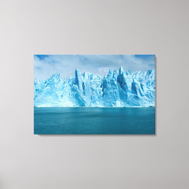 Blue Lake, Ice And Sky Canvas Print (Front)
