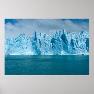 Blue Lake, Ice And Sky Poster
