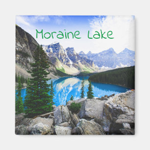 Blue Lake Rocky Mountain Pine Forest Magnet