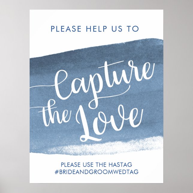 Blue Lake Streak | Capture the Love | Wedding Poster (Front)