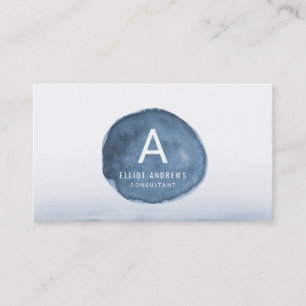 Blue Lake Water Stain Personalised Business Card