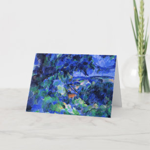 Blue Landscape by Paul Cezanne Card