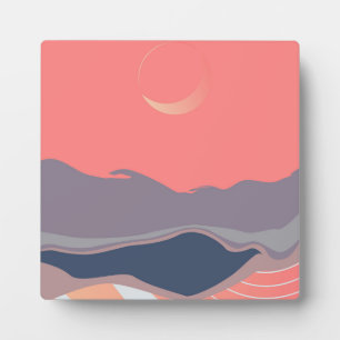 Blue landscapes plaque