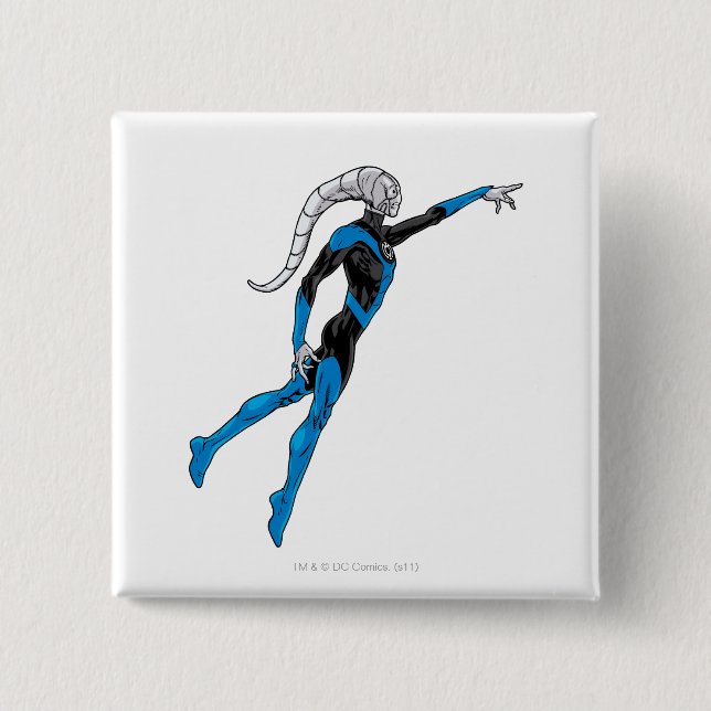 Blue Lantern 10 15 Cm Square Badge (Front)
