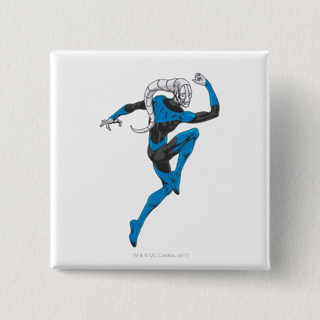 Blue Lantern 1 15 Cm Square Badge (Front)