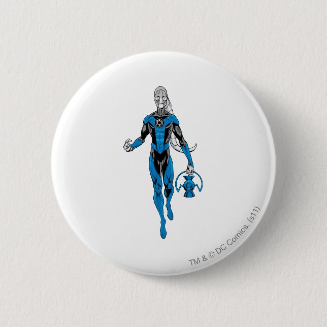 Blue Lantern 4 6 Cm Round Badge (Front)