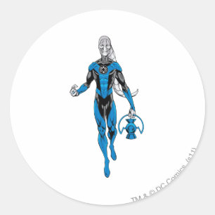Blue Lantern 4 Classic Round Sticker