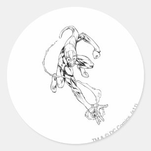 Blue Lantern 9 Classic Round Sticker