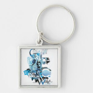 Blue Lantern Graphic 1 Key Ring