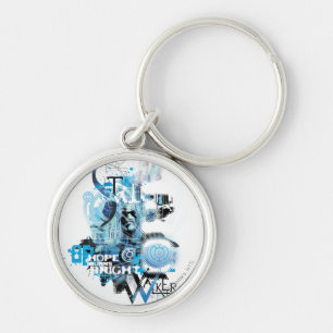 Blue Lantern Graphic 1 Key Ring