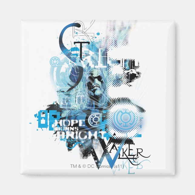 Blue Lantern Graphic 1 Magnet (Front)