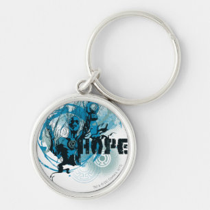 Blue Lantern Graphic 3 Key Ring