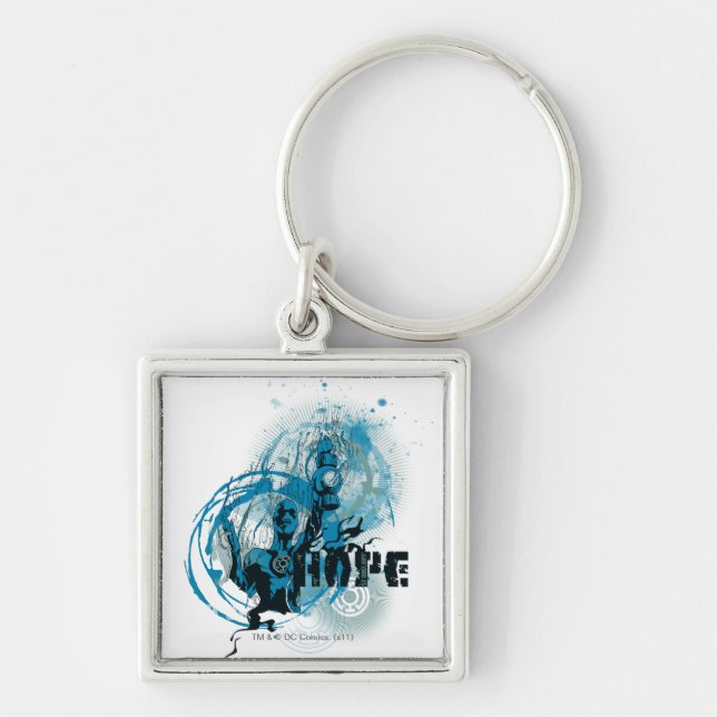 Blue Lantern Graphic 3 Key Ring (Front)