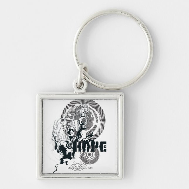 Blue Lantern Graphic 4 Key Ring (Front)