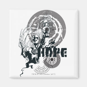 Blue Lantern Graphic 4 Magnet
