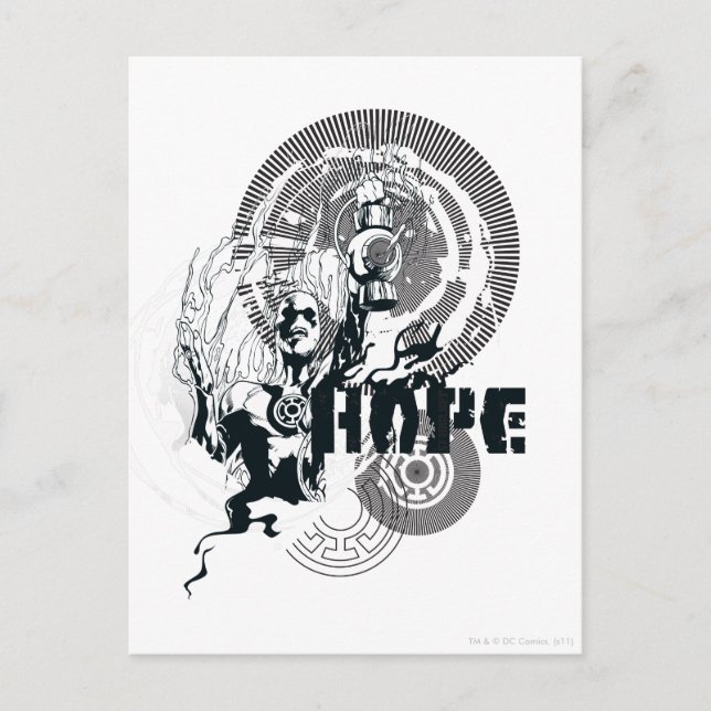 Blue Lantern Graphic 4 Postcard (Front)