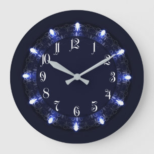 Blue Large Clock