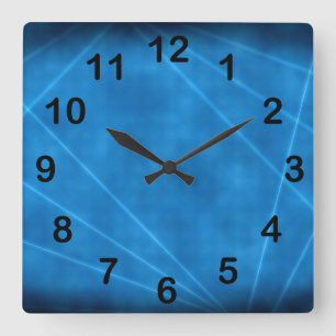 Blue Laser Show Clock