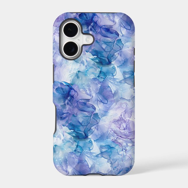 Blue Lavender Floral Watercolor (Back)