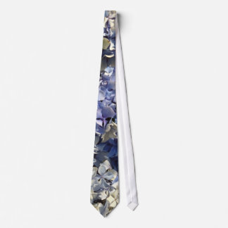 Blue Lavender Hydrangea Petals Tie