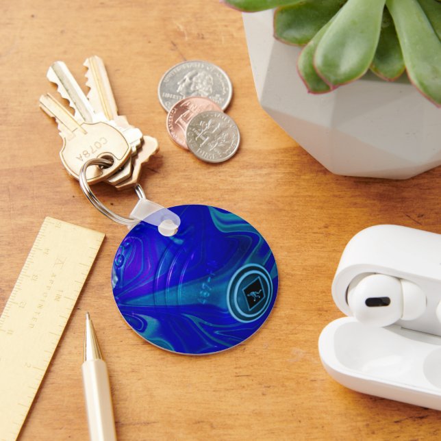 Blue Lawn Bowl, Keychain (Desk)