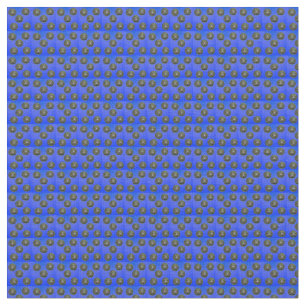 Blue Lawn Bowls Pattern, Fabric