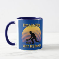 Blue Lawn Bowls Play Time, Coffee Mug