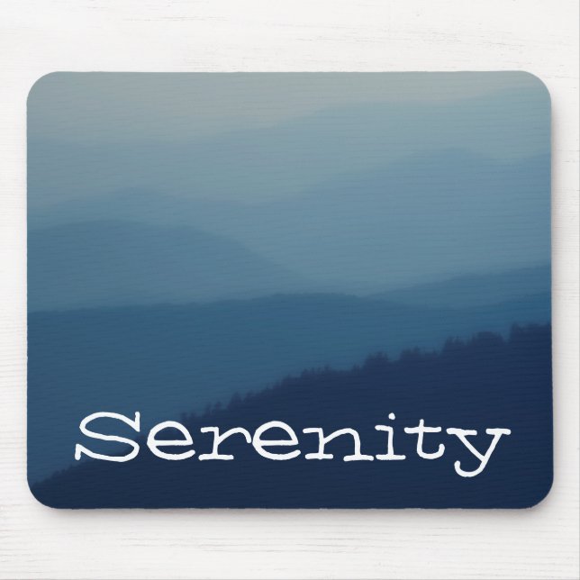 Blue Layers Mouse Mat (Front)