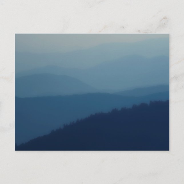 Blue Layers Postcard (Front)