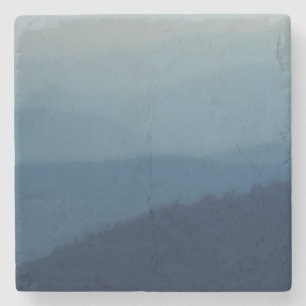 Blue Layers Stone Coaster