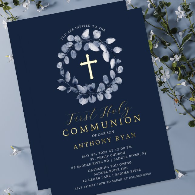 Blue Leaf Boys First Communion (Creator Uploaded)