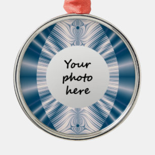 Blue Leaf Christmas Ornaments