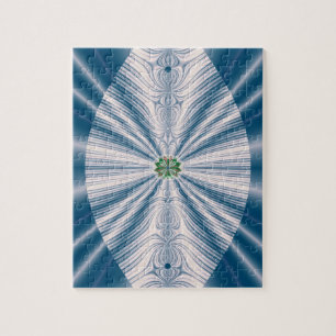 Blue Leaf Jigsaw Puzzle