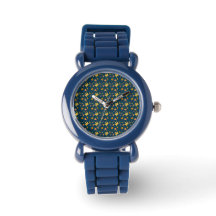 Blue Leaf Silicone Watch – Trendy and Comfortable 