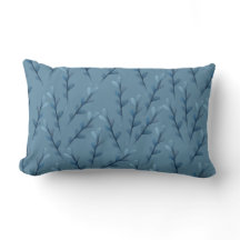 Blue Leaf Watercolor Pattern