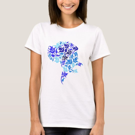 Blue leafs Great Dane T-Shirt