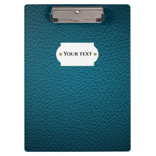 Blue leather  clipboard