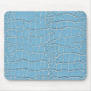 Blue leather effect pattern mouse mat