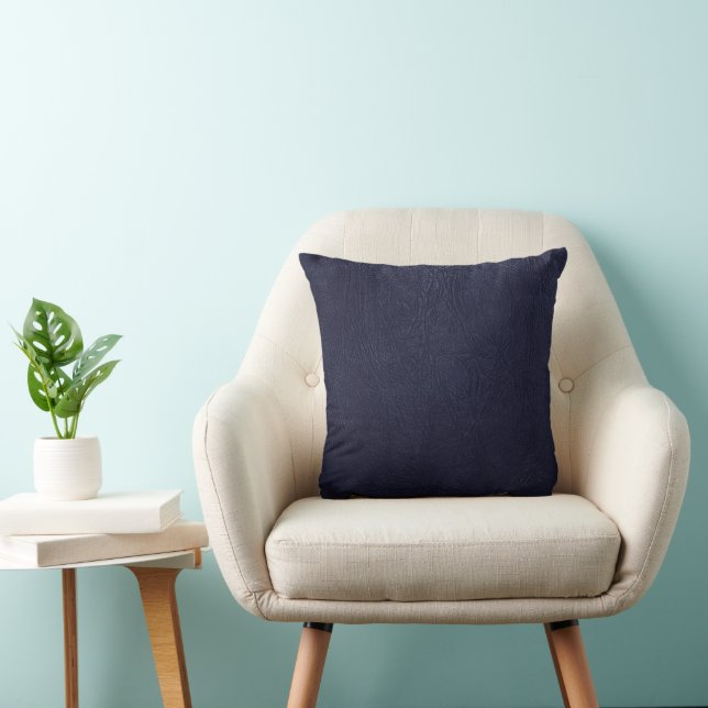 Blue Leather, Leather Texture, Leather Background Cushion (Chair)