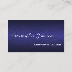 Blue Leather Professional Standard Business Card