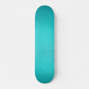 Blue Leather Skateboard
